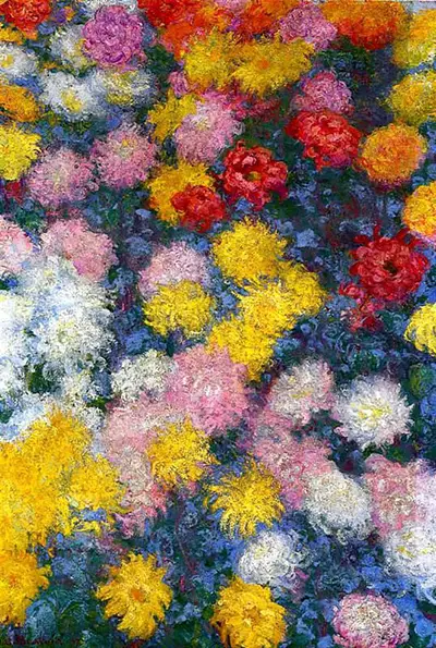 Chrysanthemums Claude Monet